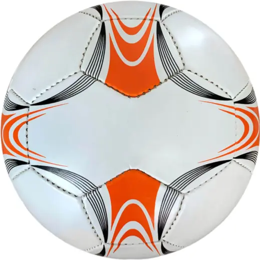 Colour & Black Panel Promotional Soccer Ball Orange-Black